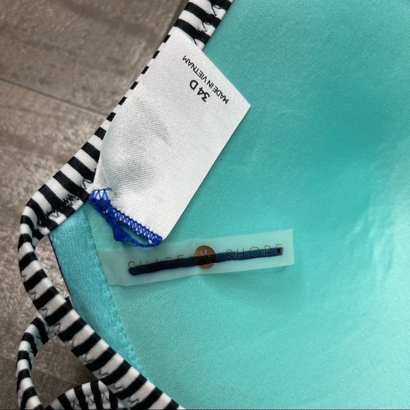 NWOT Shade & Shore Multicolored Floral Bikini Top 34D - Picture 7 of 9